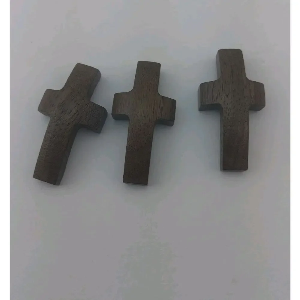 Handmade 3Pcs Pocket Cross My Heart with Organza Bags